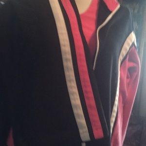 3 piece jogging out fit has hood pants has pockets